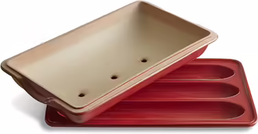 Emile Henry 5506-34 Baguette Mold, 390x240mm, Grand Cru Loaf Pan 390x240mm
