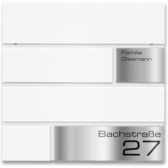 Поштова скринька Metzler G антрацит RAL 7016, з гравіюванням та табличкою з нержавіючої сталі, настінна, 37x37x10.5 см