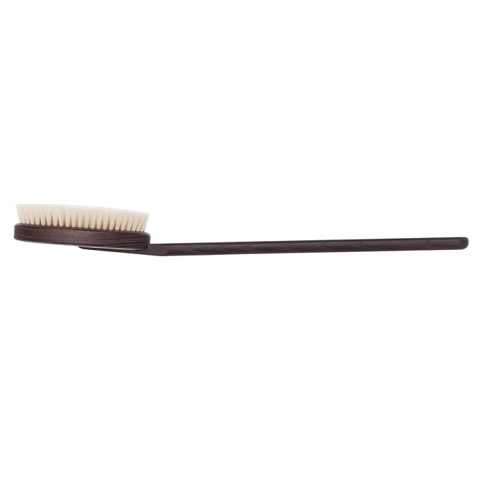 Back brush, 45cm, Thermo Wood, Brown, Suitable for all skin types, Deep cleansing, Gentle exfoliation, Soothing, Pore treatment, Cleansing
