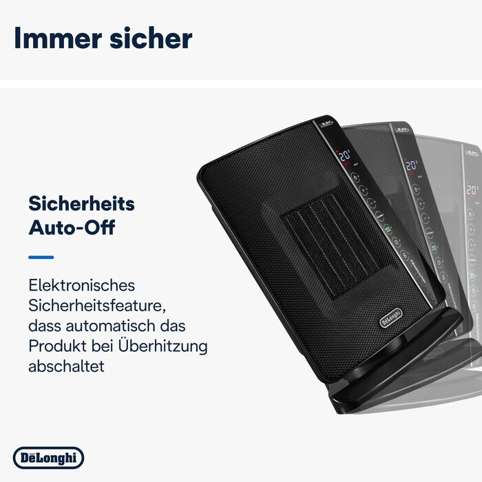 De'Longhi DCH7993ER.BC Heater, 1 Liter, Black, 25x18x37 Single