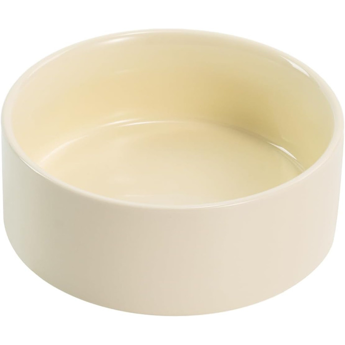 Керамічна миска для собак та котів SpunkyJunky, 400 мл, бежева