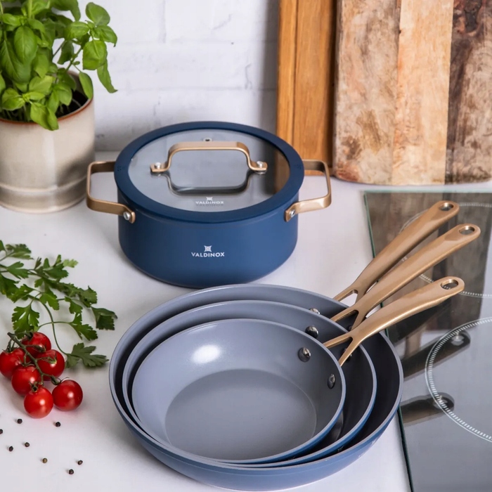 Набір сковорідок Valdinox Giovanni (3 шт.), 20/24/28 см, для індукційних та газових плит