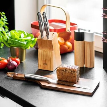 Набір ножів у підставці Teesa, 5 предметів, TSA0204