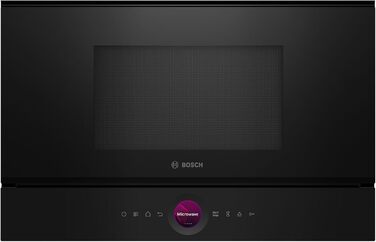 Вбудована мікрохвильова піч Bosch Serie 8 BFL523MW3, 38x50 см, 800 Вт, поворотний стіл 27 см, дверцята зліва, AutoPilot, LED-Touchdisplay