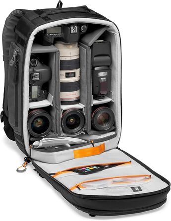 Lowepro Pro Trekker BP 350 AW II: Рюкзак для фотообладнання з відділенням для ноутбука, чорно-сірий, LP37268-GRL