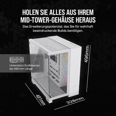 Корпус ПК CORSAIR 6500X RGB Mid-Tower ATX з двокамерним дизайном, великою гнучкістю охолодження та підтримкою материнських плат з перевернутим з'єднанням