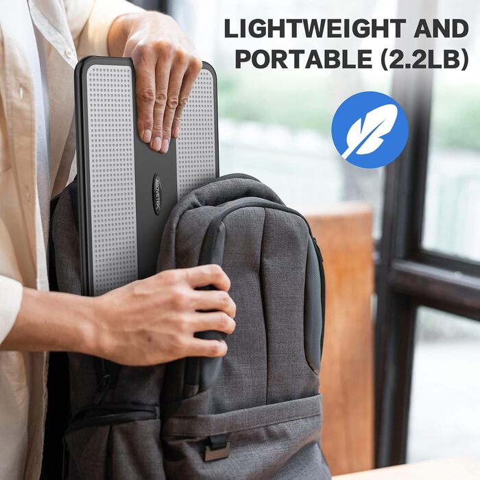 Підставка для ноутбука AboveTEK з вбудованим мауспадом, сірого кольору, для роботи вдома, в офісі, у подорожах