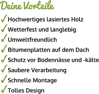 Будка для собак Zooprinz Bella - водовідштовхуюча, з масивного дерева, для вулиці, екологічна фарба, 3 розміри (XL)