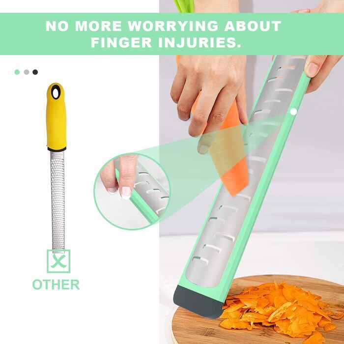 Empava Grater, Cheese Grater, Parmesan Grater, Kitchen Grater, Nutmeg Grater, Kitchen Reamer, Garlic Grater, Stainless Steel Grater, Lemon Grater, Ginger Grater, Nutmeg Grater, Stainless Steel Reamer, Parmesan Slicer - Green