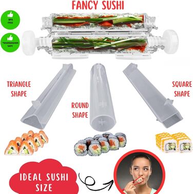 Набір для приготування суші: повний комплект з бамбуковою килимком та японським ножем