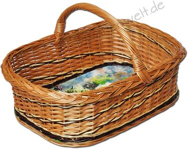 Handmade Willow Tray with Handle – Tray Basket, Basket Tray, Willow Serving Tray – Stable and Sustainable KW