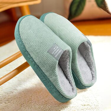 Зимові теплі халапи для дому з антиковзаючою підошвою, зелені, 38/39 EU