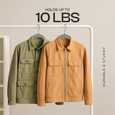 Плечики для одягу Utopia Home з оксамиту - антиковзкі, міцні, для курток та светрів (сірий, 20 шт.)