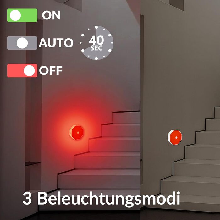 Нічна лампа-кліпса для читання Toys4Boys: LED, 360° гнучкий світильник для книг, червоний сенсор, 8 LED, для читання в ліжку