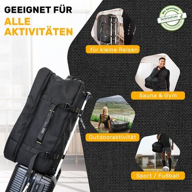 Чемодан ручної поклажі 55x40x20см з ручкою-телескопом, міцний валіза з ABS-пластику з TSA-замком, коричневий, з колесами