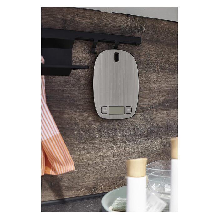 Кухонні ваги EMOS EV027 з нержавіючої сталі - 10 кг, точність 1 г, функція TARA, LCD дисплей, батарейки в комплекті