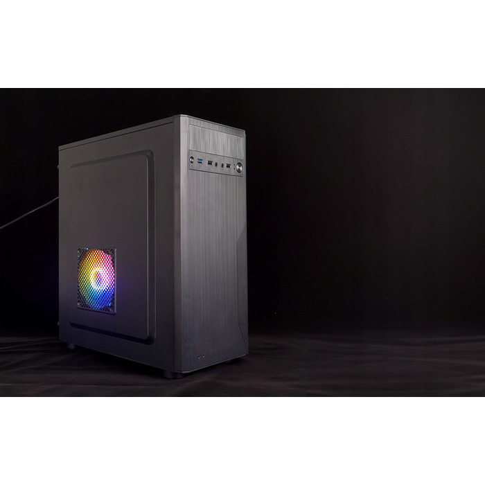 Корпус для ПК MUSETEX K2 ATX Mid Tower, загартоване скло