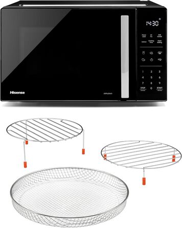 Мікрохвильова піч Hisense H23MOBS5HC 23 л, 900 Вт, AirFry, 4 в 1, чорна