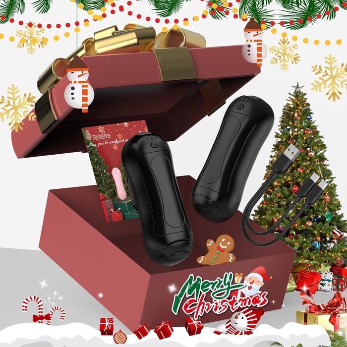 Електричний грілка для рук FANDLISS 6000 mAh USB, 2 шт. - для кемпінгу, на вулицю, на подарунок