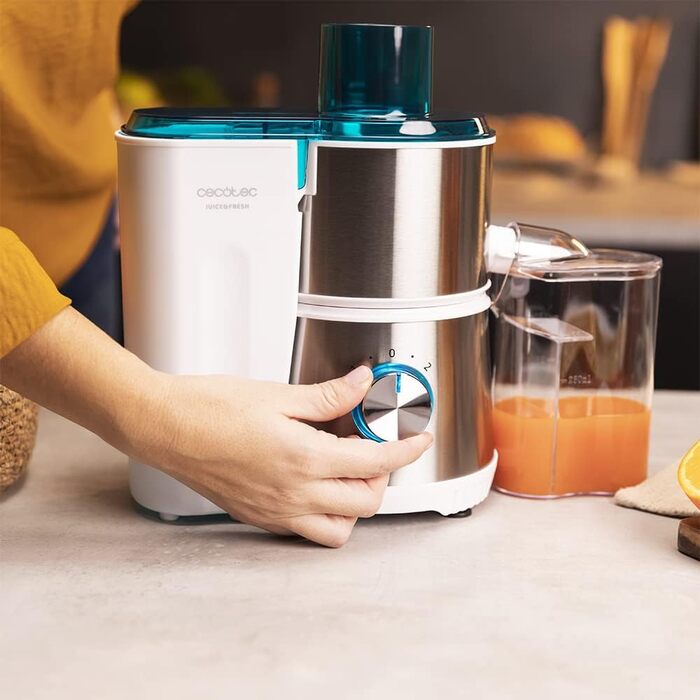 Блендер Cecotec 400W Juice&Fresh 400 Titan White з титановим покриттям, 2 швидкості