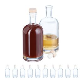 Relaxdays Set of 12 Reusable 500ml Bottles