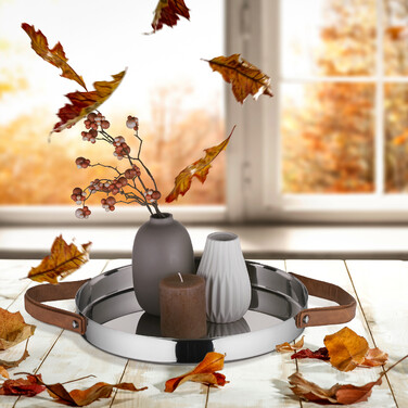 Relaxdays Round Serving Tray