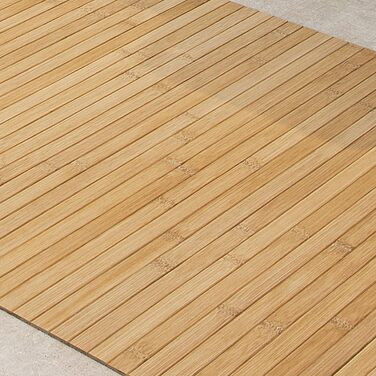 Bamboo Bath Mat Set - 3 Piece Non-Slip Bath Rugs | Natural Wood Bath Mat for Bathroom