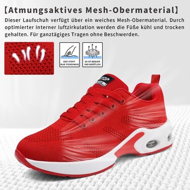 Жіночі кросівки для бігу та ходьби: спортивні, дихаючі, з ортопедичною підтримкою, підошва з повітряною подушкою, неслизькі, легкі, для залу та вулиці (Рожеві, 41 EU)