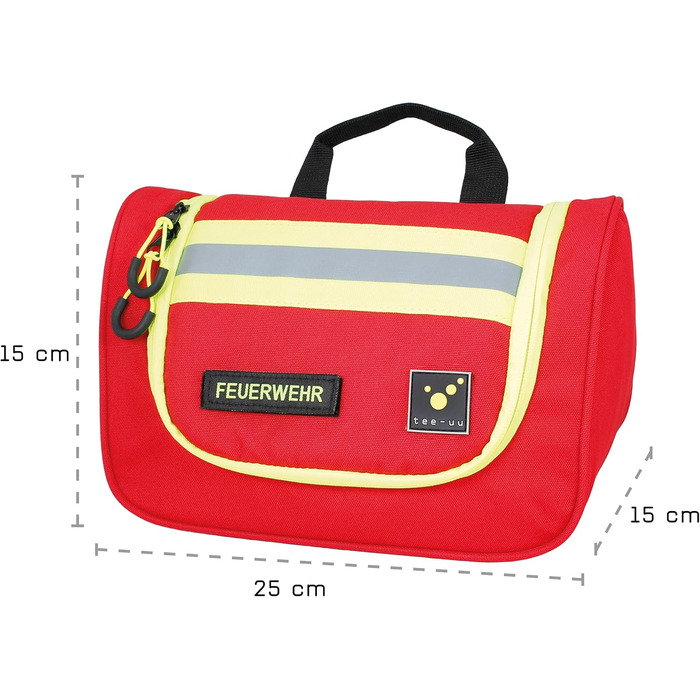 Сумка для ванної кімнати Tee-UU Hero | Міцна, з відділеннями, різні кольори (червоний)