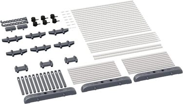 Сушарка для білизни 3-ярусна, турбо-тип, 75-200 см, висувна, з 2 обертовими крилами, висота 180 см, економна, на колесах, для квартири, балкону та саду (сіра)