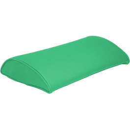ATC Handels GmbH Lumbar Pillow with Faux Leather Cover 37 x 23 x 7 cm - Neck Support Pillow (green)