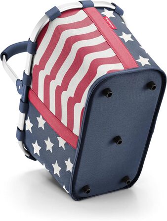 Сумка-шопер Reisenthel CarryBag Twist зі знімною внутрішньою кишенею – Стильна та водонепроникна сумка для покупок (зірки та смуги)