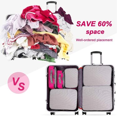 Органайзери для валізи G4Free: набір кубів для пакування (3/6/7 шт.)