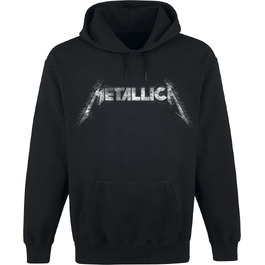 Чоловічий худі Metallica з принтом Spiked Logo, чорний, офіційний мерч гурту, розмір XL