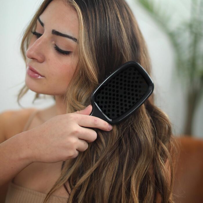 Щітка для розплутування волосся FHI Heat Unbrush, для мокрого та сухого волосся, чорна