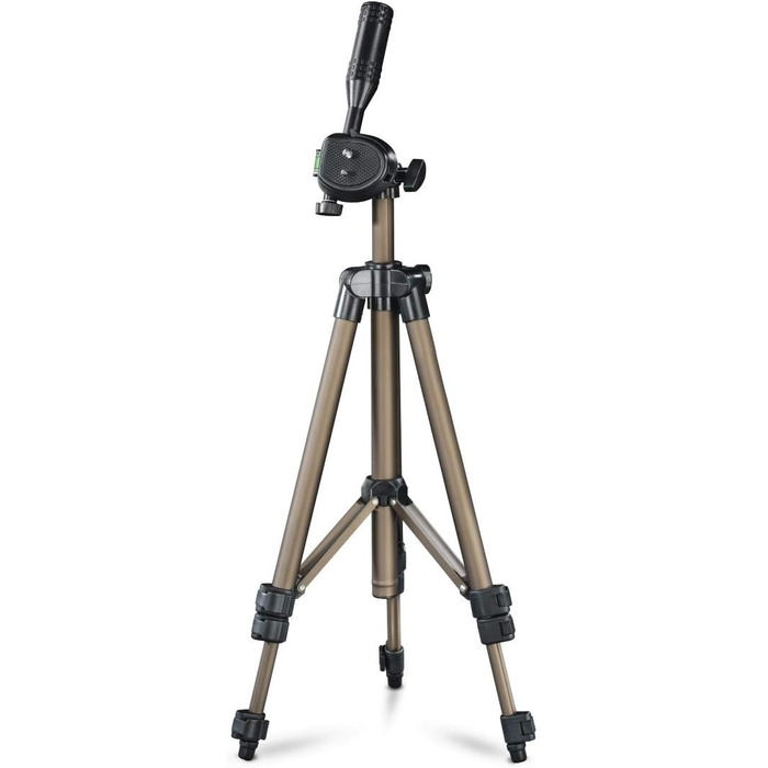Легкий штатив-трипод Hama Star 05 106-3D з 3-позиційною головкою, регульована висота 36-106 см, колір шампань