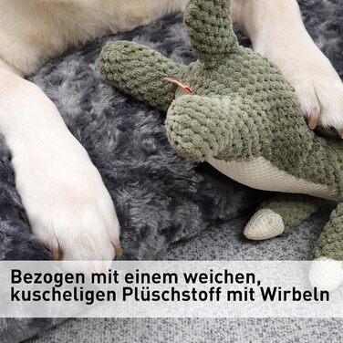 Килимок для собак KSIIA, великий, 90x60 см, антиковзаюча підставка, дихаючий, для великих та середніх собак, легко миється (темно-сірий)