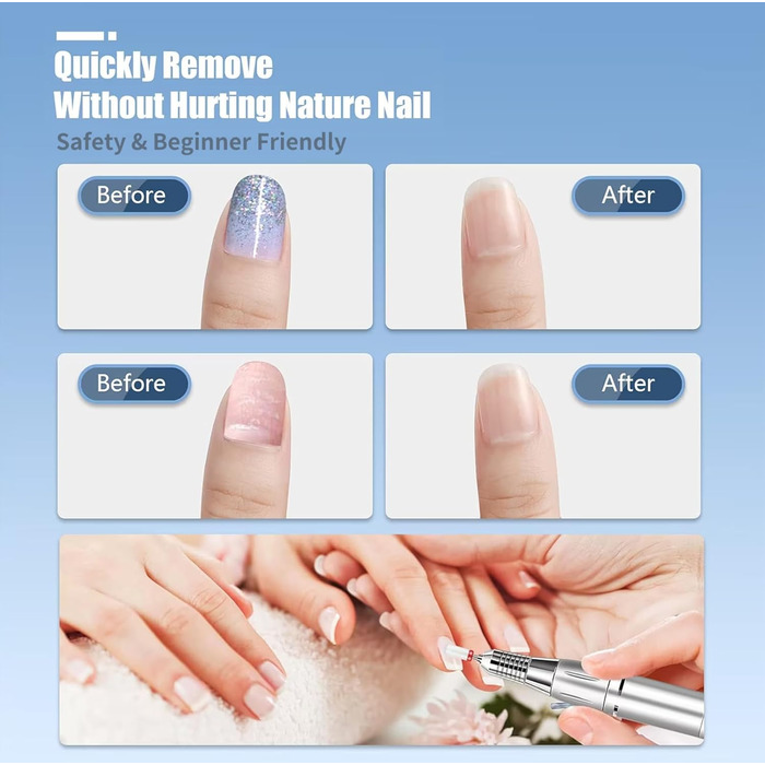 Набір свердел для нігтів Depvko 13 шт. (вольфрам карбід, кераміка, діамант)