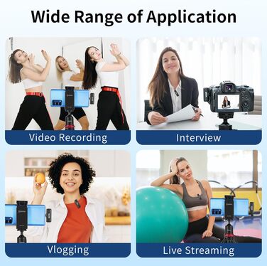 Мікрофон петличний бездротовий BOYА BY-WM3T-D2 (Lightning) для Android, iPhone, Лайв-стрім, Vlog, 100 м, шумозаглушення, USB-C