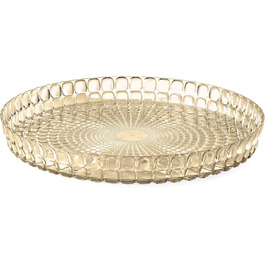 Guzzini - Tiffany, Round Tray - Sand Color, Ø35.6x h4 cm - 19890139