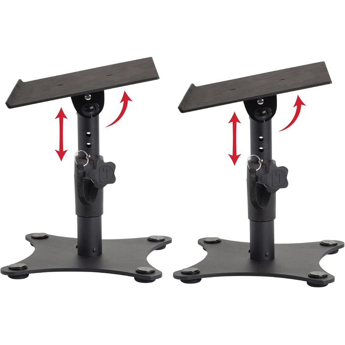 Підставка для монітора та динаміків Gator Frameworks: 2 шт., регульований кут 0-15°, з EVA-подушкою