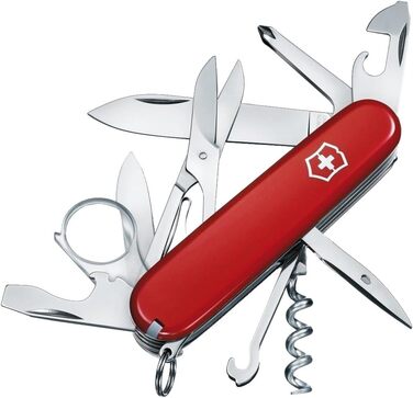 Мультитул Victorinox Explorer - Швейцарський ніж, 16 функцій, червоний