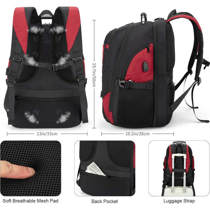 Рюкзак Tzowla для ноутбука 17.3