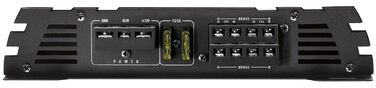 Crunch GPX-1000.4 4-канальний автомобільний підсилювач класу A/B, 4x125 Вт RMS на 2 Ом, 2x250 Вт мостом на 4 Ом, Bass Boost, фільтри HPF/LPF, RCA, 12V, Car HiFi