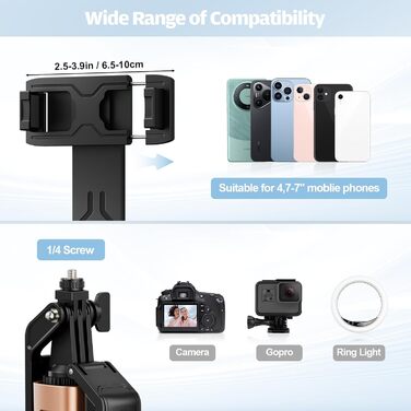 Avaspot штатив-селфістик 180,3 см з LED-підсвічуванням та пультом ДУ – для iPhone, Android, GoPro, камер