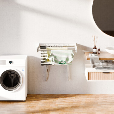 Relaxdays Wall-Mounted Clothes Rail
