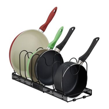 Relaxdays Metal Pan Holder