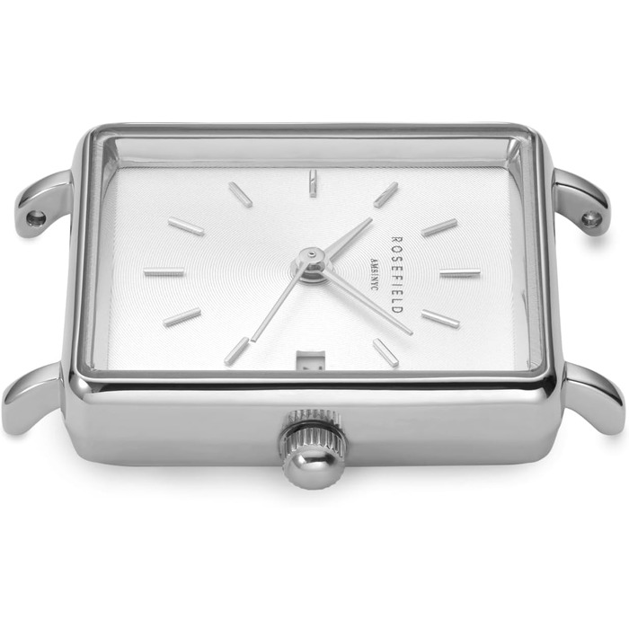 Жіночий годинник Rosefield Boxy XS з білим циферблатом та золотим браслетом, 22x24 мм