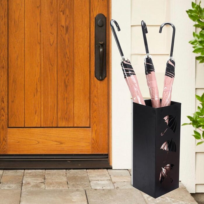 Metal Umbrella Stand - Multi-Purpose Umbrella Holder for Office, Hallway, and Home