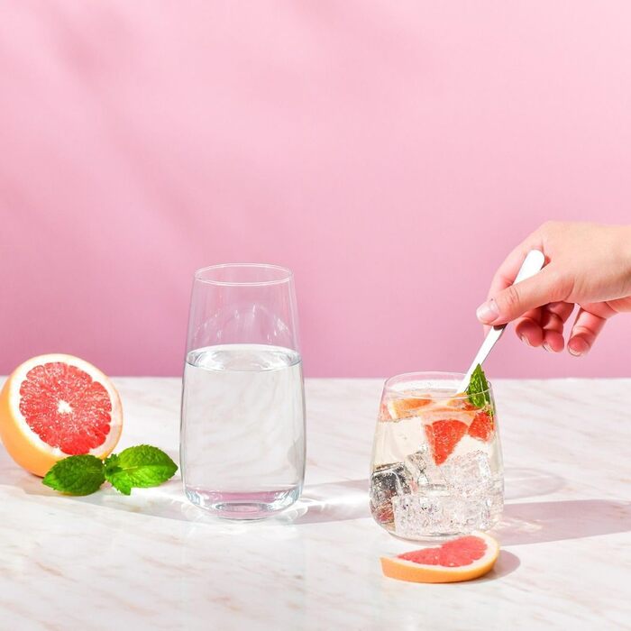 Набір келихів Krosno для білого, рожевого вина та Prosecco, 4 шт., об'єм 650/480 мл, сучасна колекція, ідеально для дому, ресторану та кухні, безпечно мити в посудомийній машині